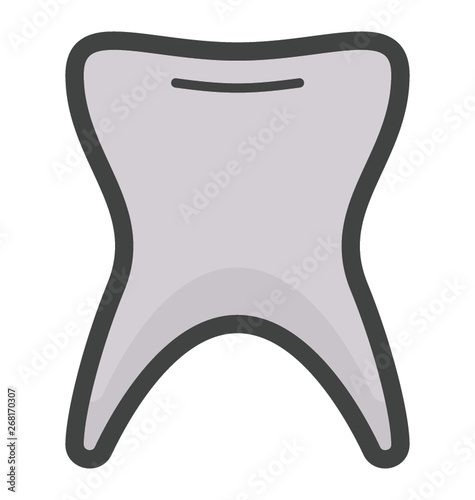 Human Tooth Vector photo