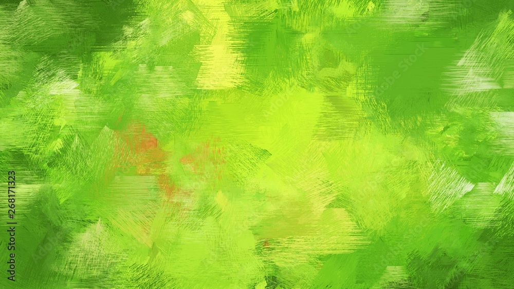 broad brush strokes background with yellow green, dark green and tea green colors. graphic can be used for wallpaper, cards, poster or creative fasion design elements