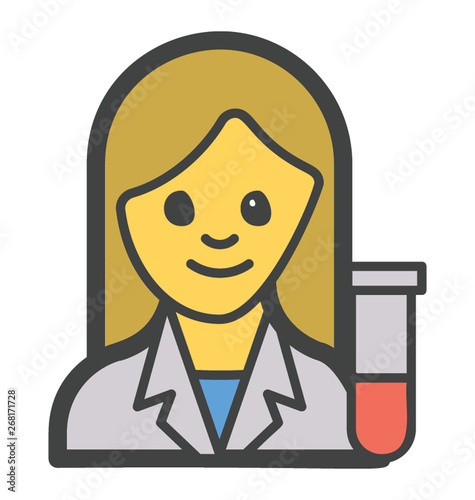 Female Scientist Vector