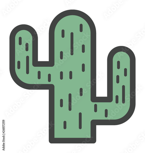 Cartoon Cactus Plant