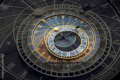 Astronomical Clock Orloj in Prague.
