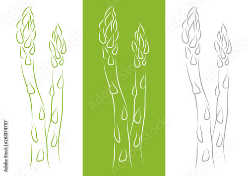 Dreierlei Spargel Grün
