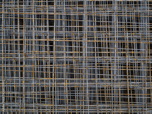 Metal mesh for concrete. Reinforcement mesh for concrete floor base