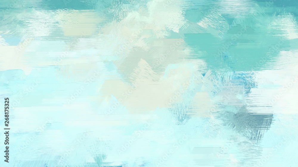 brush strokes texture with light cyan, medium aqua marine and sky blue colors. can be used for wallpaper, cards, poster or creative fasion design elements