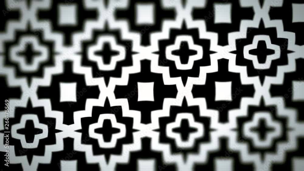 Day of the dead, Mexican influence style black and white looping pattern Day of the dead, Mexican influence style black and white looping pattern