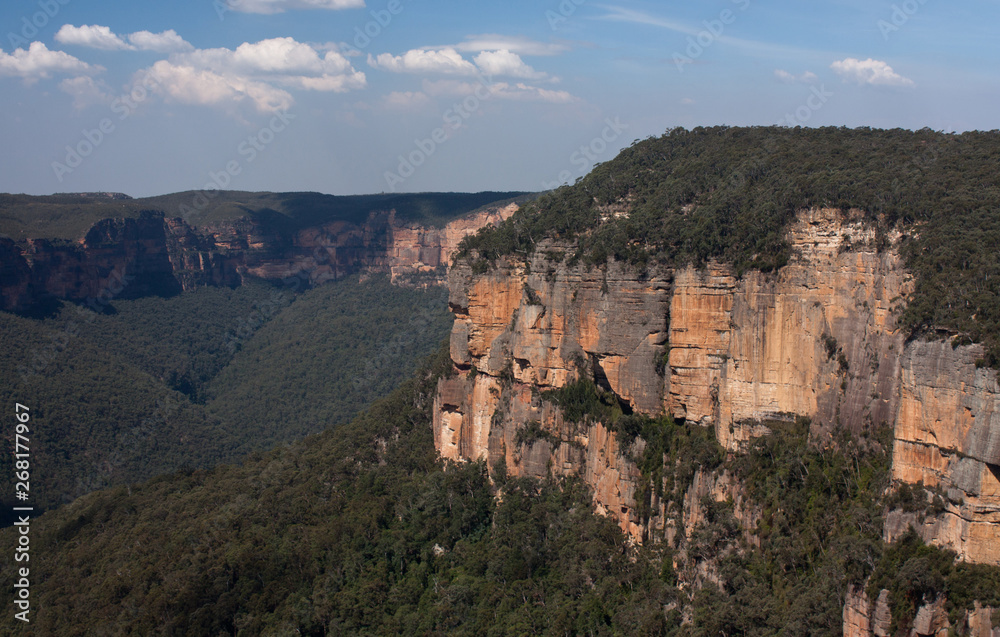 A large rock as seen from the Evan's Lookout in the Blue Mountains