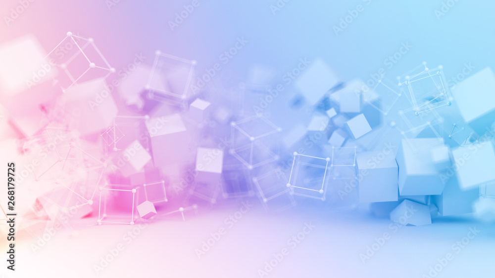 Blue purple background with balls. 3d illustration, 3d rendering. Blue purple background with balls. 3d illustration, 3d rendering.