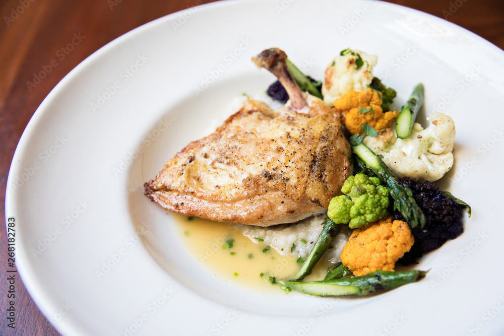 Chicken and vegetable dish Chicken and vegetable dish