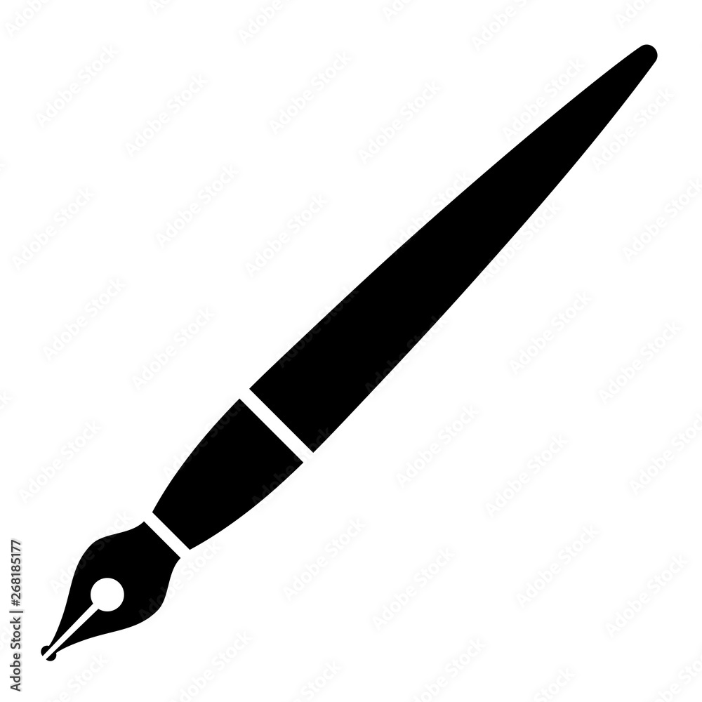 Ink pen vector icon