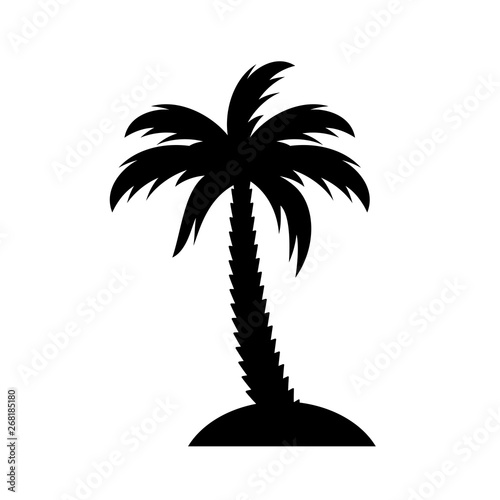 Palm island vector icon