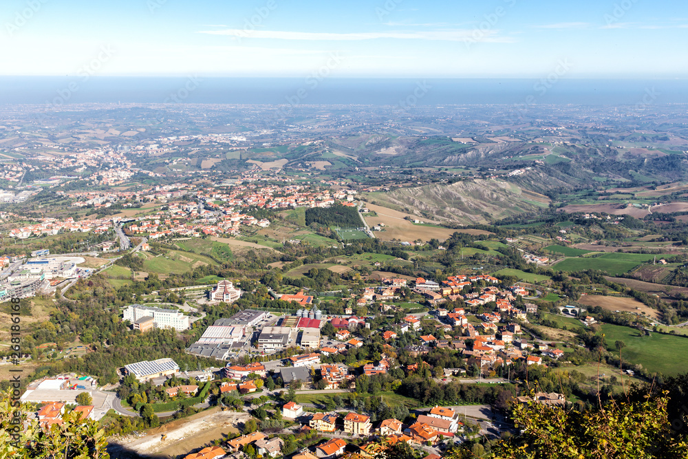 San Marino and Apennine Mountains