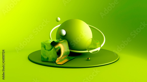 Abstract background with el...