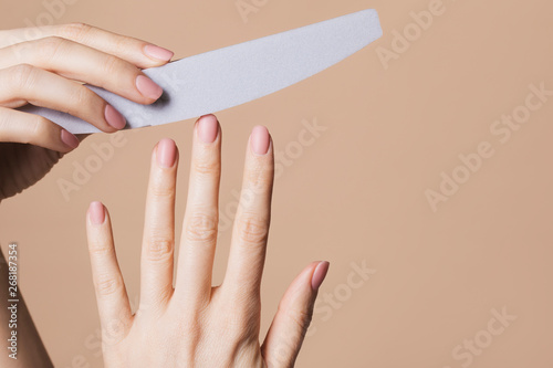 Woman Doing Manicure photo