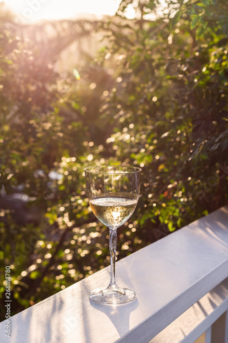 white wine in the sun photo