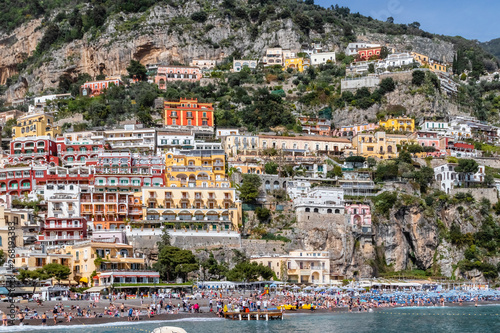 the village of Positano, on the Amalfi Coast, Italy