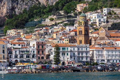 the village of Amalfi, on the Amalfi Coast, Italy © philippe paternolli