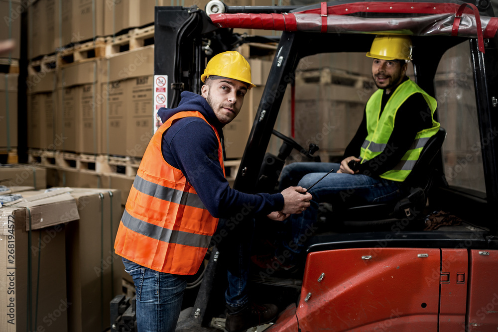 Warehouse Workers on duty Warehouse Workers on duty