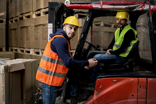 Warehouse Workers on duty