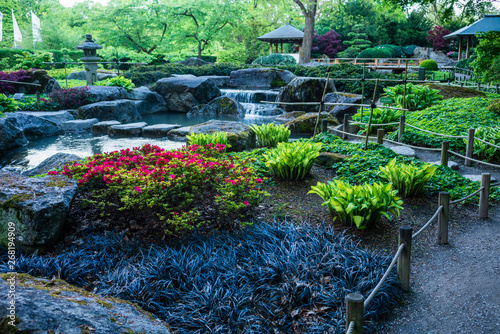 D, Bayern, Augsburg, Botanischer Garten, Japanischer Garten im Frühjahr photo