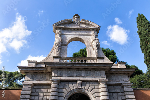 Roman forum gate. Italy