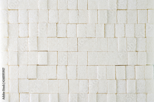Wallpaper Mural light sweet background: wall of refined sugar cubes Torontodigital.ca