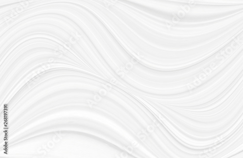 White background 3 d with elements of waves in a fantastic abstract design, the texture of the lines in a modern style for wallpaper. Light gray template for wedding ceremony or business presentation.