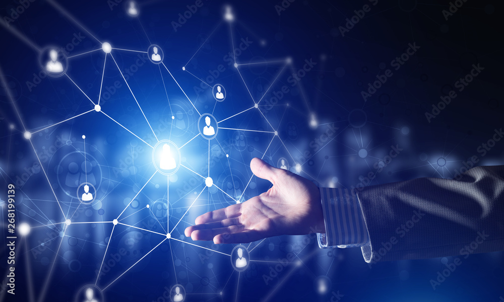 Presenting modern wireless technologies as means of communucation and networking on dark background Presenting modern wireless technologies as means of communucation and networking on dark background