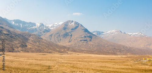 Typical Landscape Panorama Highlands Isle of Skye Scotland