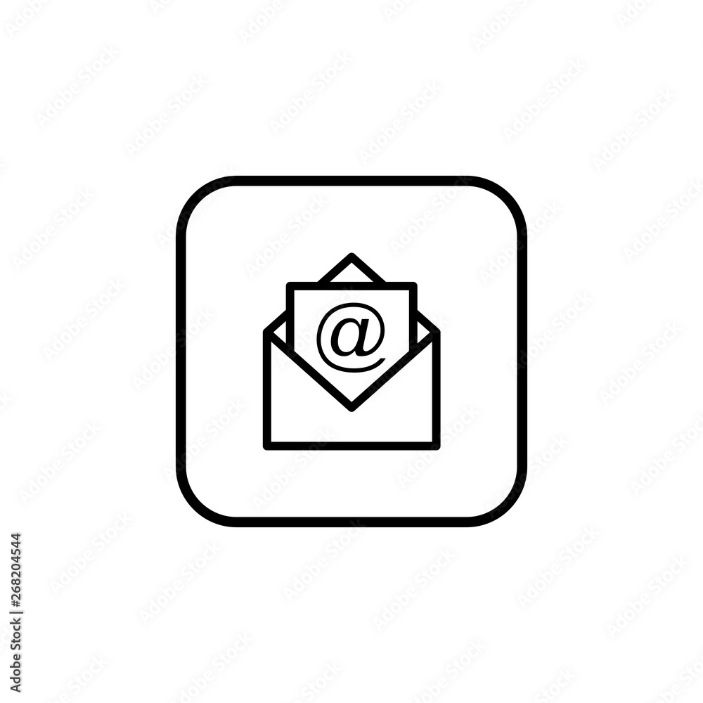 Mail icon vector. E-mail icon. Envelope illustration. Message Mail icon vector. E-mail icon. Envelope illustration. Message