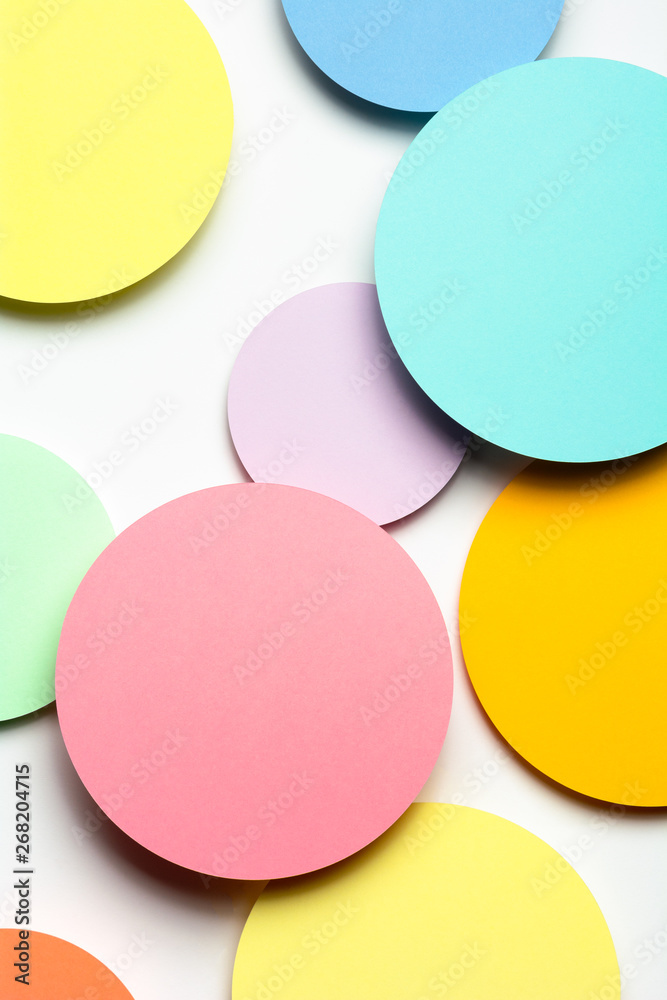 Yellow paper material design circles Yellow paper material design circles