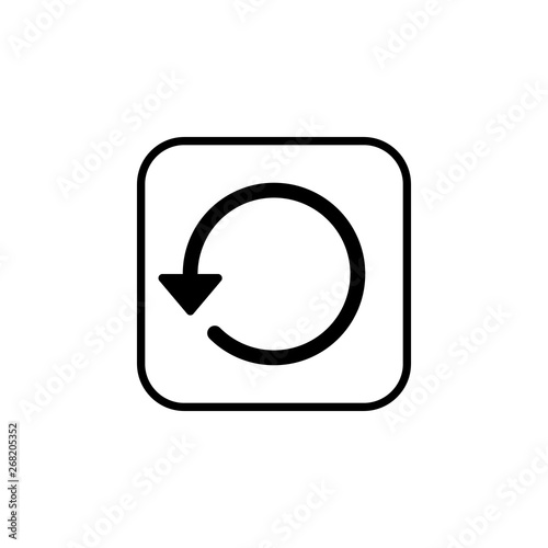 History icon vector. History line icon