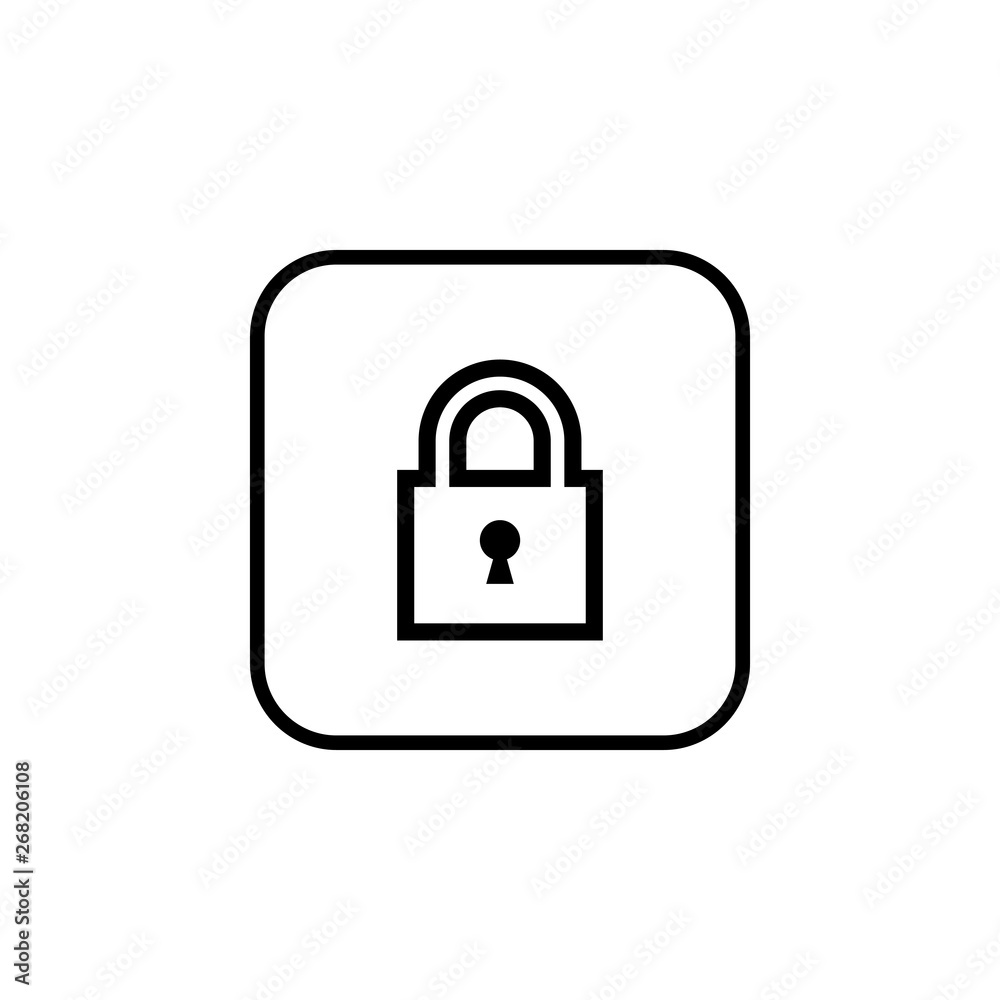 Lock icon vector. Encryption icon. Lock Icon in trendy flat style isolated. Security symbol Lock icon vector. Encryption icon. Lock Icon in trendy flat style isolated. Security symbol