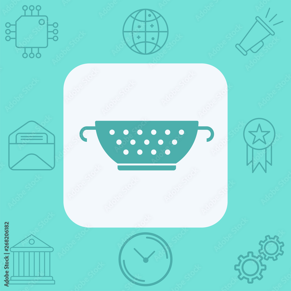 Strainer vector icon sign symbol Strainer vector icon sign symbol