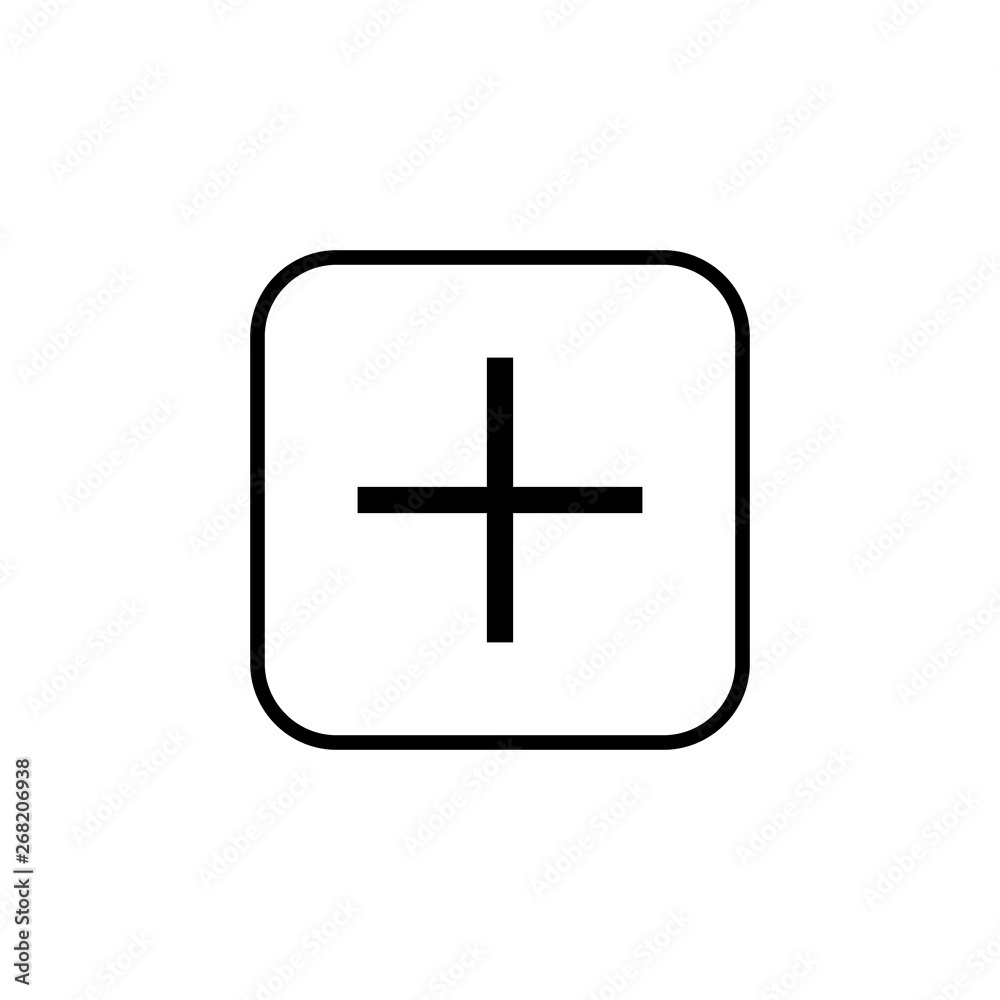 Plus Icon vector. Add icon. Addition sign. Medical Plus icon Plus Icon vector. Add icon. Addition sign. Medical Plus icon