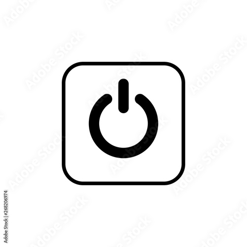 Power icon vector. Power Switch Icon