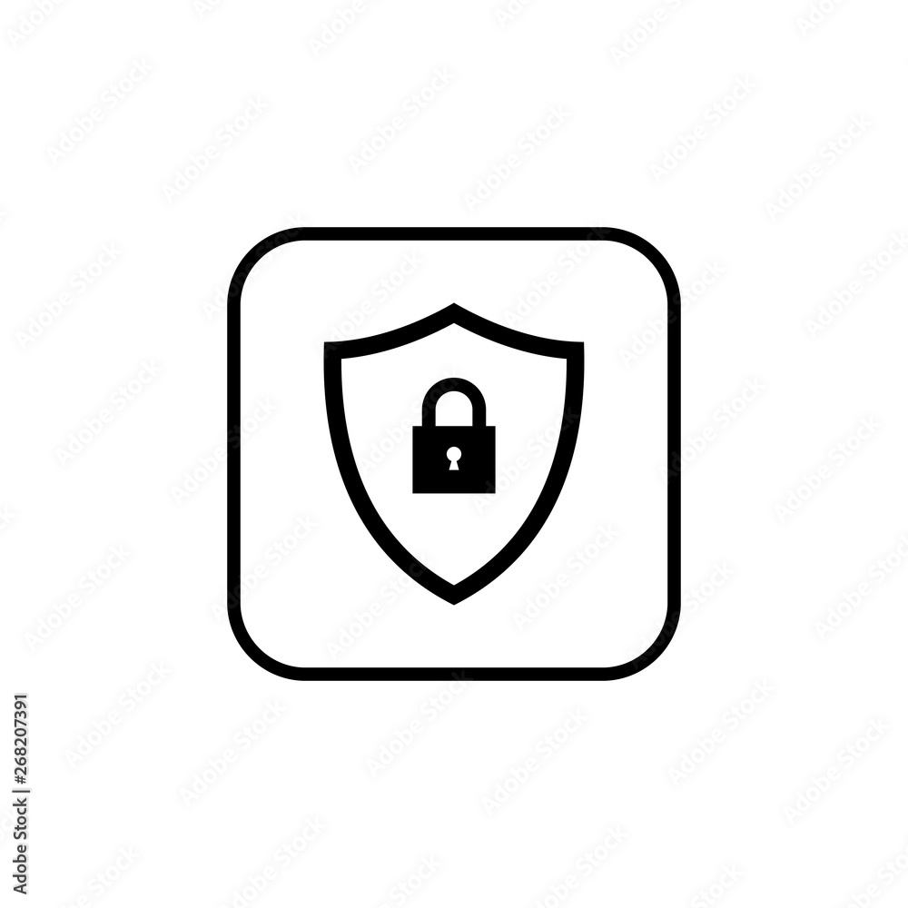 Shield icon vector. Protection icon vector. Security vector icon Shield icon vector. Protection icon vector. Security vector icon