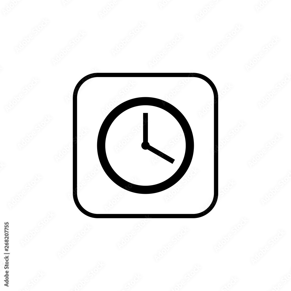 Time icon vector. Clock icon vector Time icon vector. Clock icon vector