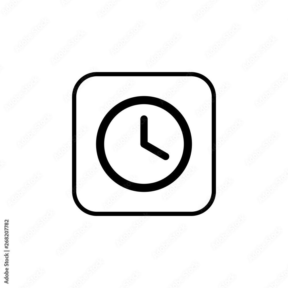 Time icon vector. Clock icon vector Time icon vector. Clock icon vector