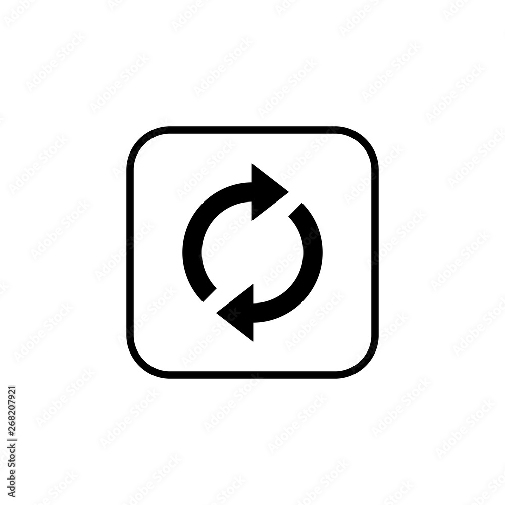 Update icon vector. Reload symbol. refresh icon Update icon vector. Reload symbol. refresh icon