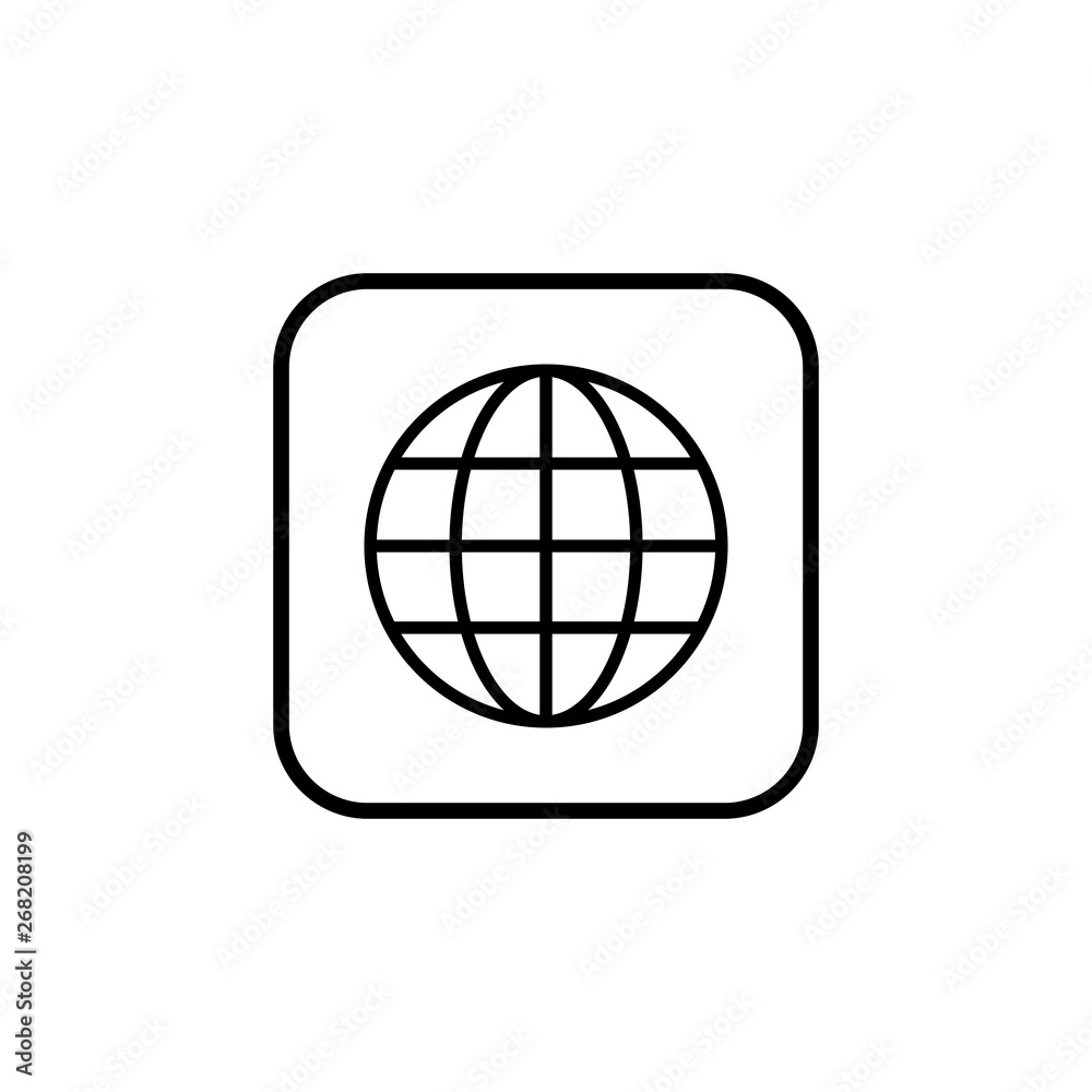 Web icon vector. Web icon page symbol for your web design. Internet world vector Web icon vector. Web icon page symbol for your web design. Internet world vector