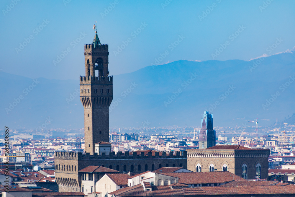 Palazzo Vecchio tower from a distance