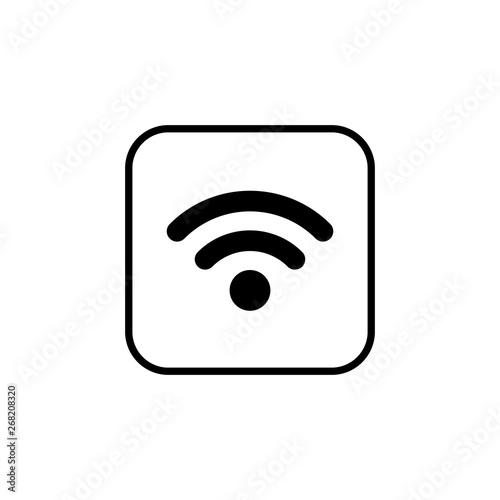 wifi icon vector. signal vector icon. Wireless and wifi icon or sign for remote internet access