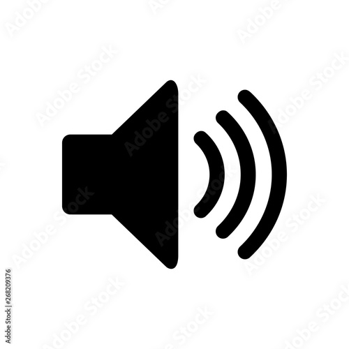 Speaker icon vector. Volume icon. Loudspeaker icon vector