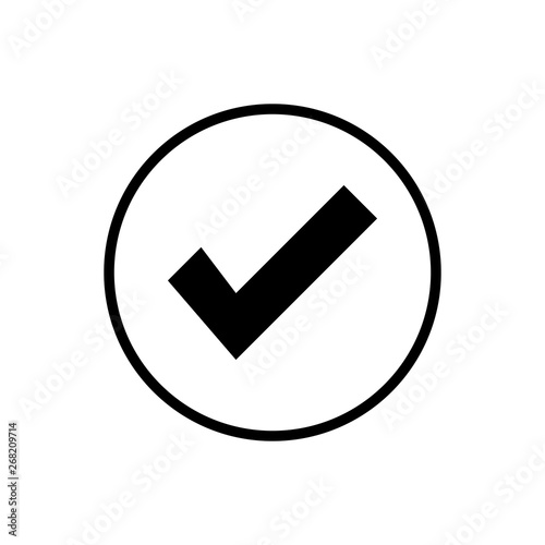 check icon vector. check mark icon. check list button icon