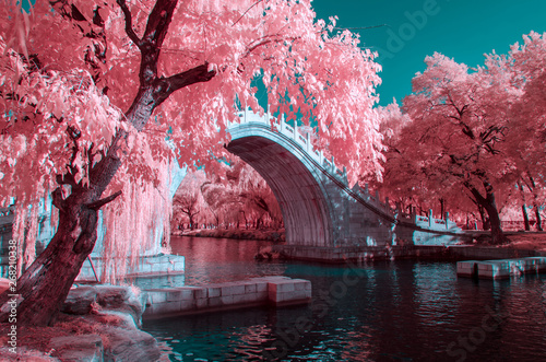 The Summer Palace of Beijing,in infrared light photo