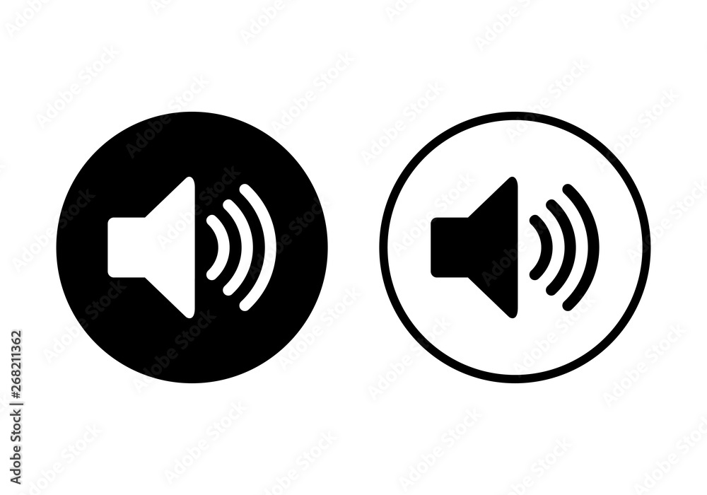 Speaker icon vector. Volume icon. Loudspeaker icon vector Speaker icon vector. Volume icon. Loudspeaker icon vector