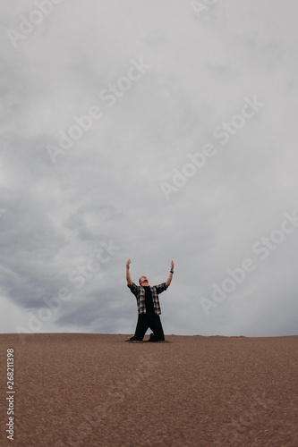 Man Lost In Desert photo