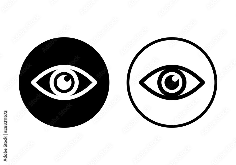Eye icon. Look and Vision icon. Eye vector icon Eye icon. Look and Vision icon. Eye vector icon