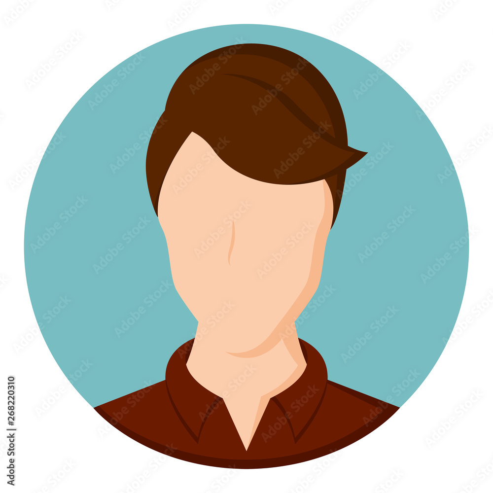 Isolated beauty avatar of a man - Vector Isolated beauty avatar of a man - Vector