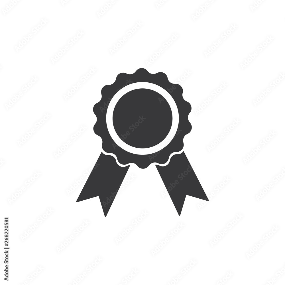 gray award icon isolated on white gray award icon isolated on white